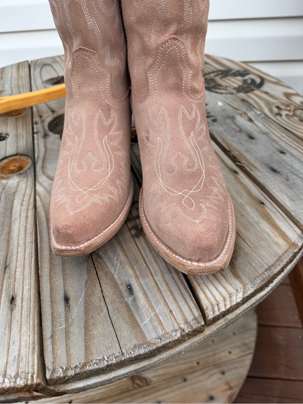 Freebird Wilson Pink Suede Boots 9 - Picture 7 of 12